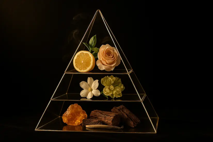 نت های بویایی و هرم نت هیا عطر