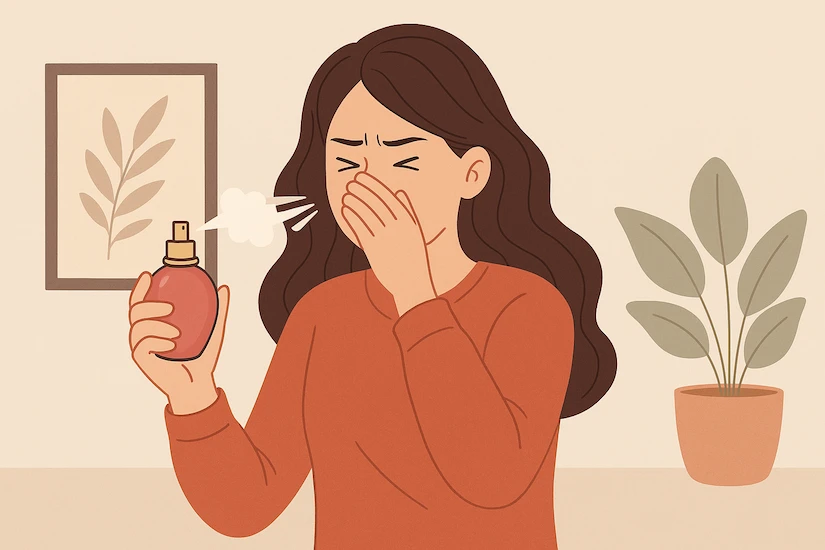Relieving the symptoms of sensitivity and allergy to perfume رفع و علاِیم حساسیت و آلرژی به عطر